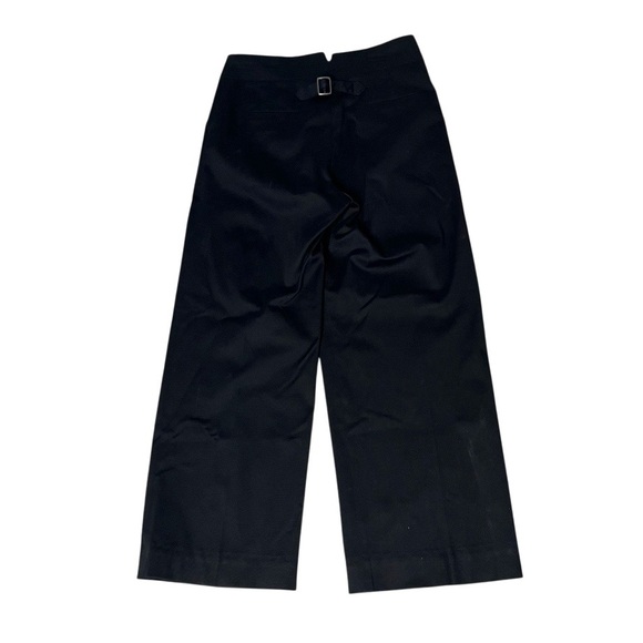 ANTHROPOLOGIE Black Pants The Essential Wide Leg Buckle Back Womens Size 8 - Picture 4 of 10